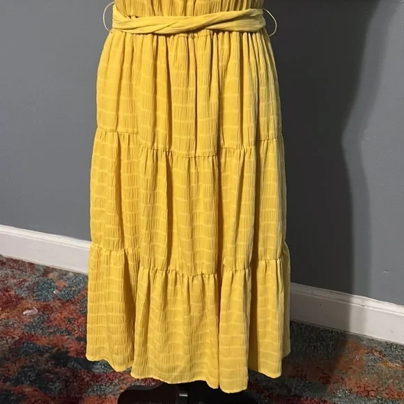 Slate & willow beautiful double lined dress. Elastic waist - Picture 7 of 8